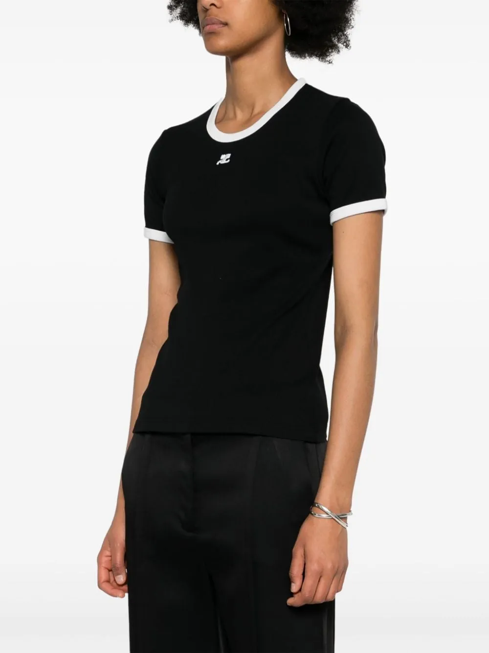 BLACK COTTON T-SHIRT sold by Lord & Taylor product image thumbnail 5