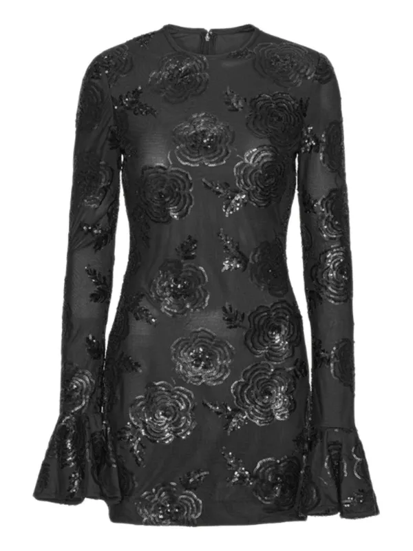 SEQUINS LS MINI DRESS made by Lord & Taylor