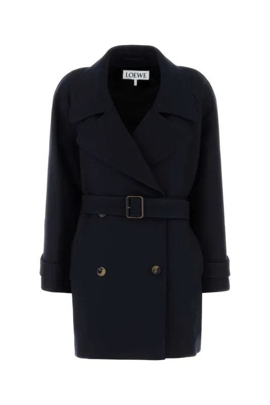 NAVY BLUE WOOL BLEND COAT sold by Lord & Taylor