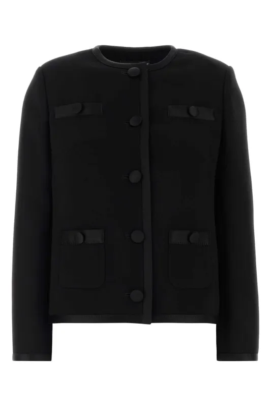 BLACK VIRGIN WOOL JACKET sold by Lord & Taylor