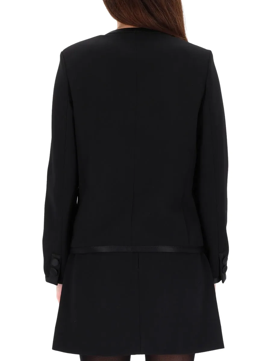 BLACK VIRGIN WOOL JACKET sold by Lord & Taylor product image thumbnail 4