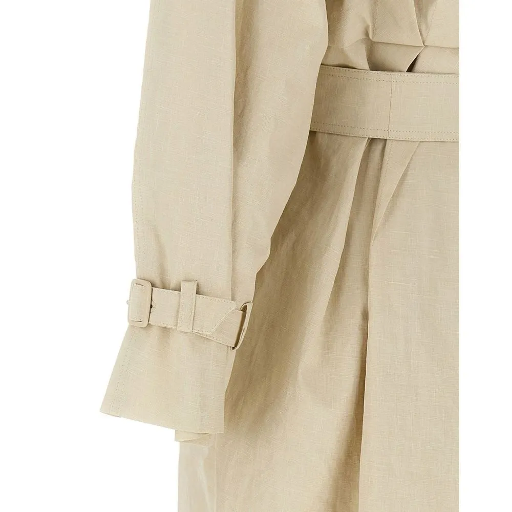 Beige Cotton Coat sold by Lord & Taylor product image thumbnail 3