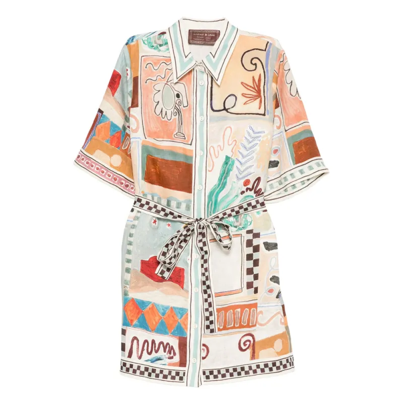 Abstract Print Long Sleeve Dress sold by Lord & Taylor