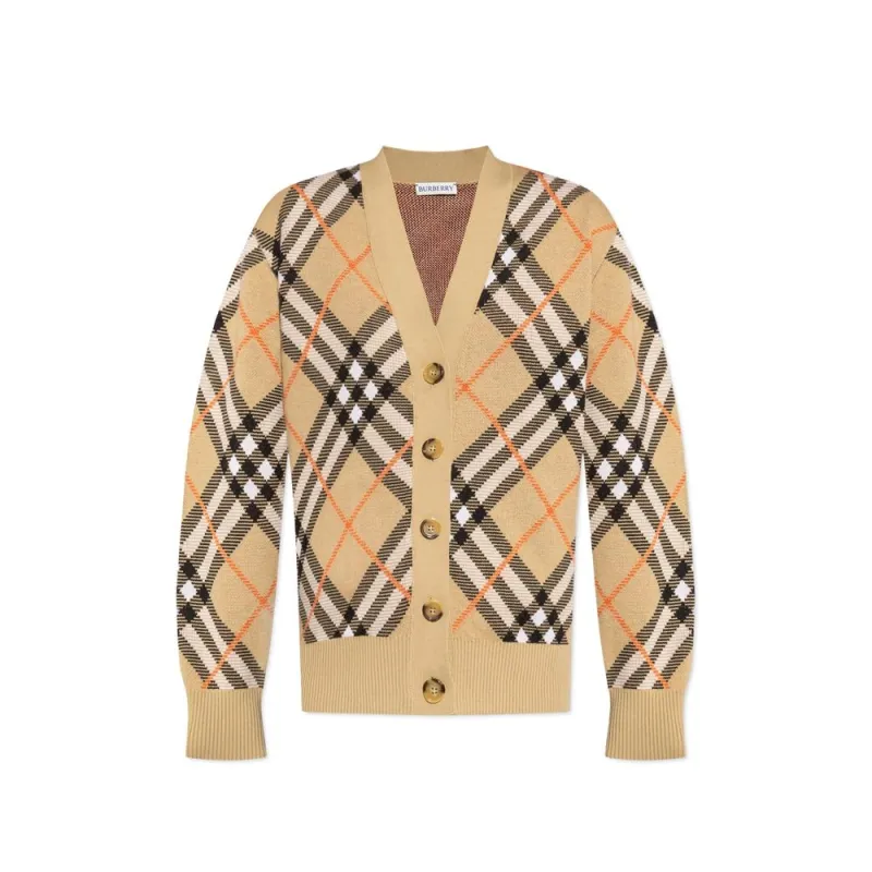 Brown Mohair Cardigan made by Burberry