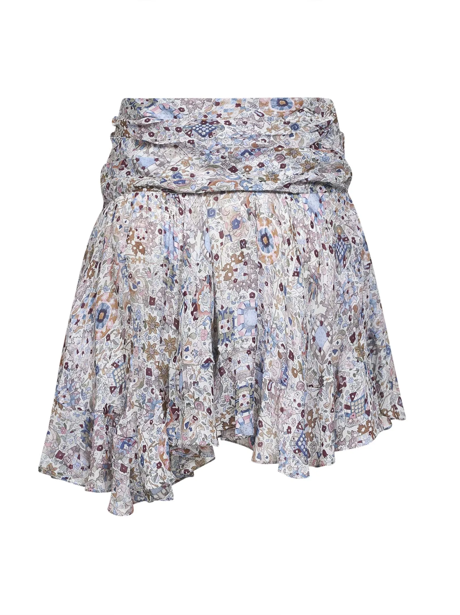 Ecru Printed Georgette Miniskirt sold by Lord & Taylor product image thumbnail 2