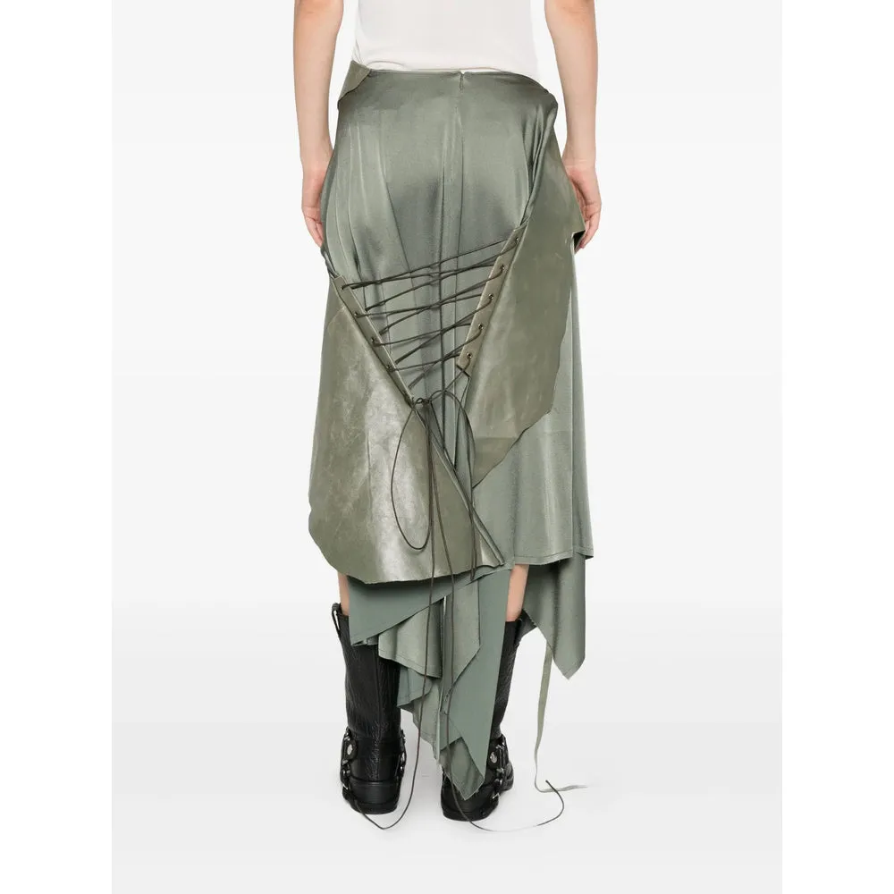 Green Layered Skirt with Asymmetric Hem sold by Lord & Taylor product image thumbnail 2