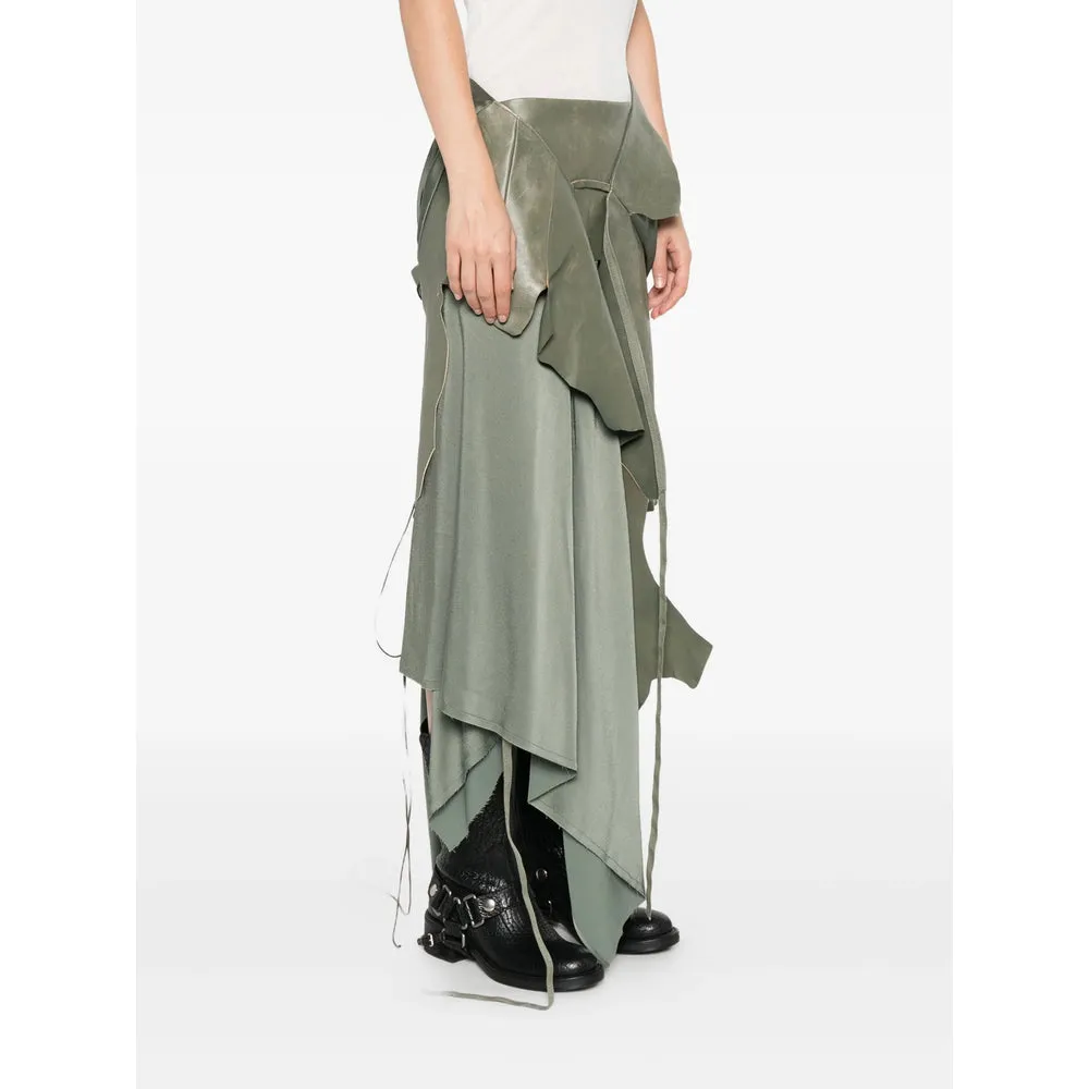 Green Layered Skirt with Asymmetric Hem sold by Lord & Taylor product image thumbnail 3