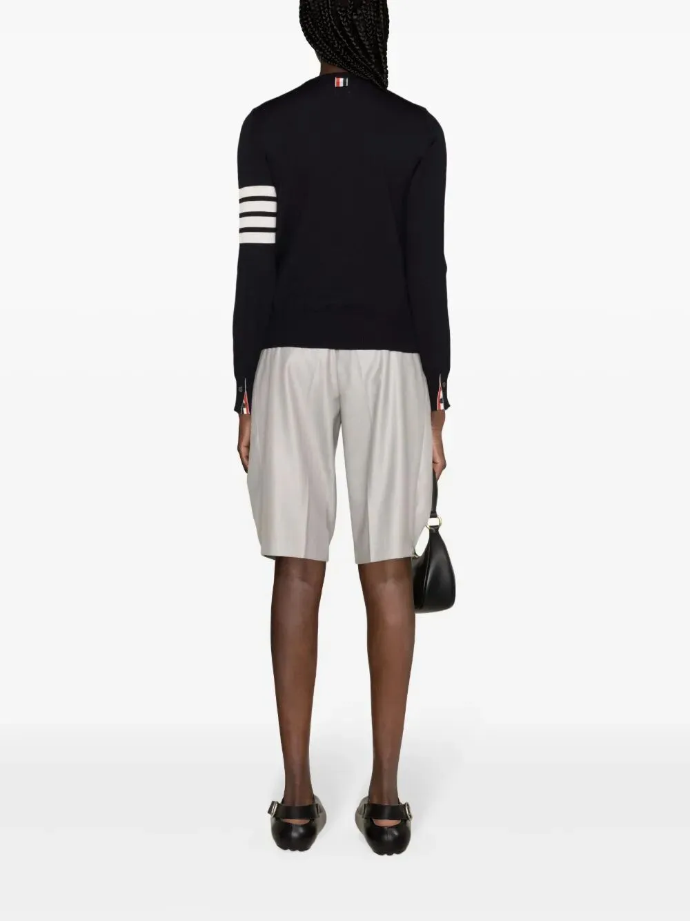 RELAXED FIT PULLOVER WITH 4 BAR IN FINE MERINO WOOL sold by Lord & Taylor product image thumbnail 5