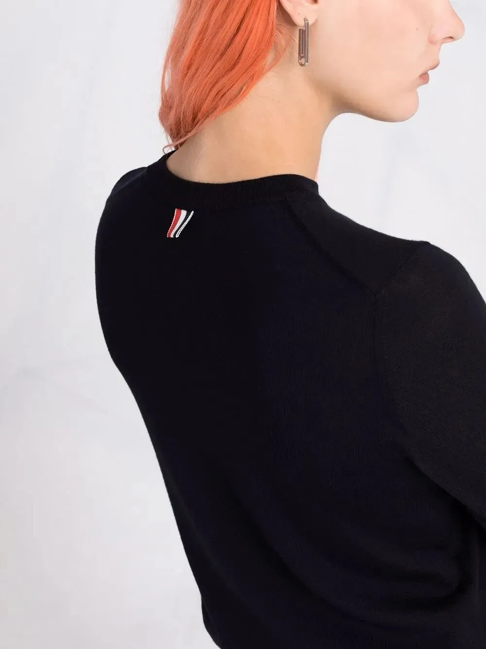 RELAXED FIT PULLOVER WITH 4 BAR IN FINE MERINO WOOL sold by Lord & Taylor product image thumbnail 2