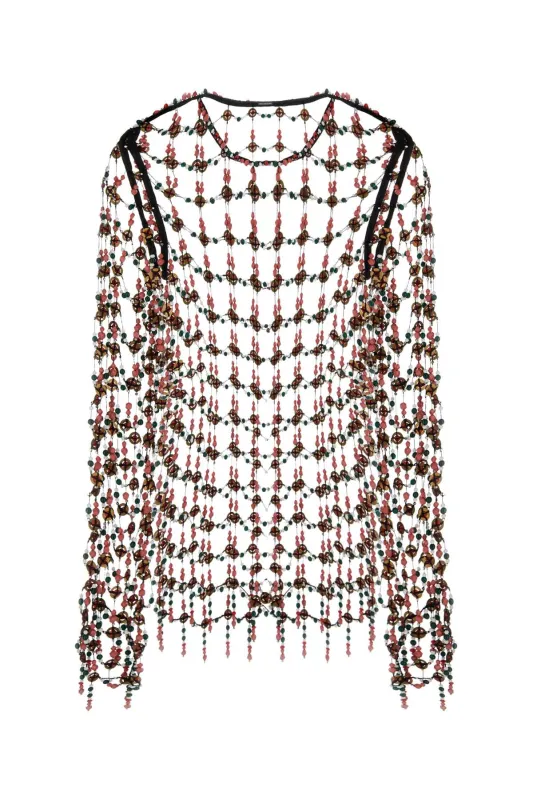 MULTICOLOR MESH CONNU TOP made by Dries Van Noten