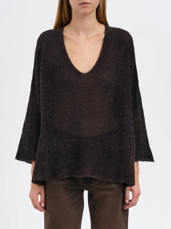 V-NECK CASHMERE GAUZE SWEATER sold by Lord & Taylor