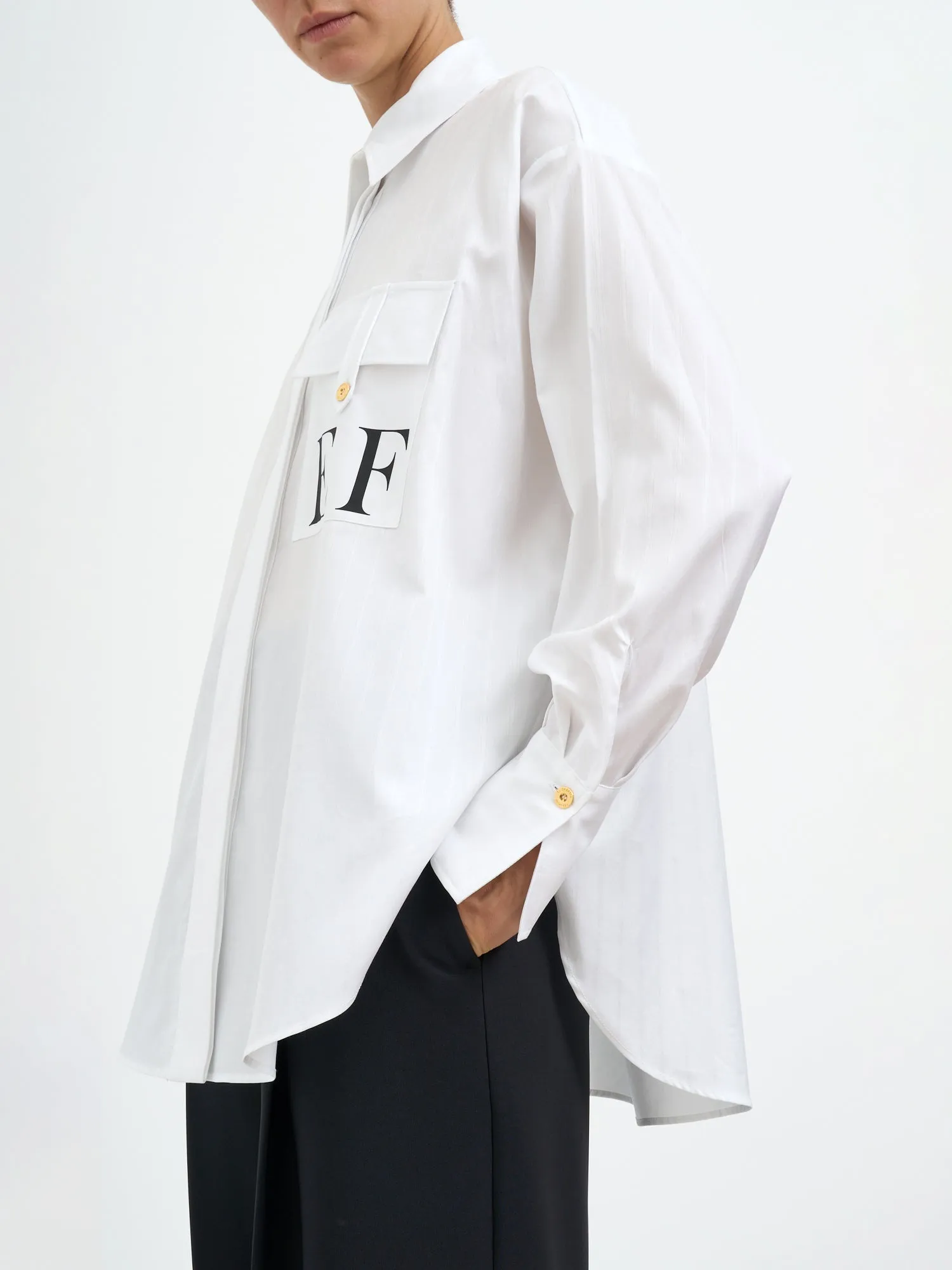 STRIPED COTTON POPLIN SHIRT sold by Lord & Taylor product image thumbnail 3