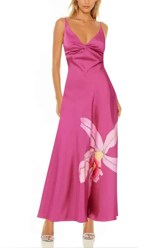 The Maribel | Pink Floral Gown sold by Lord & Taylor