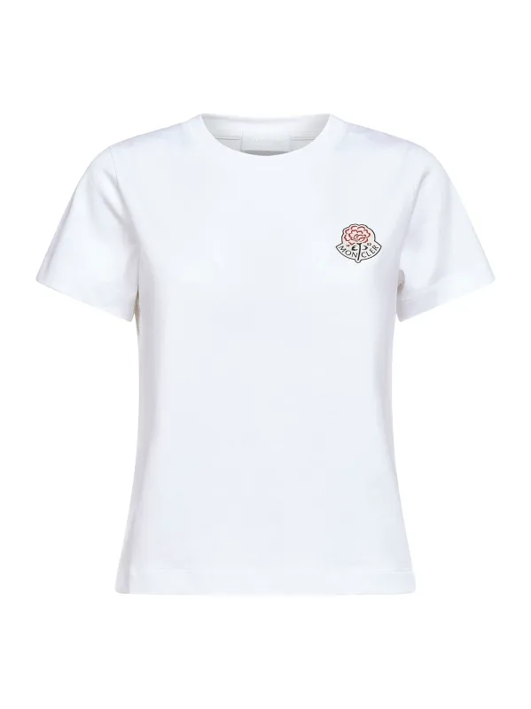 White Cotton Logo T-Shirt sold by Lord & Taylor