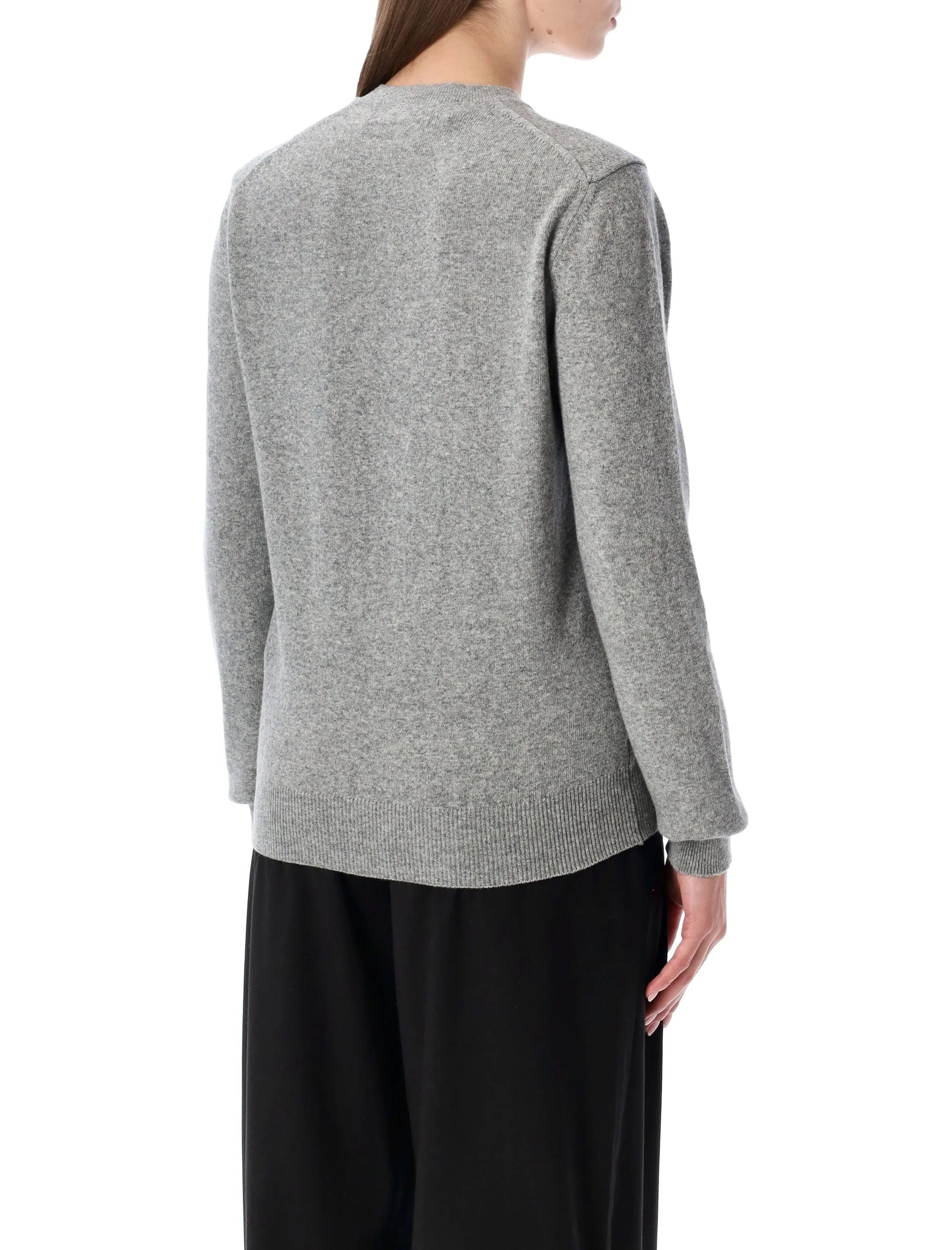 COMME DES GARÇONS PLAY WOOL CARDIGAN WITH CRYSTAL HEART sold by Lord & Taylor product image thumbnail 2