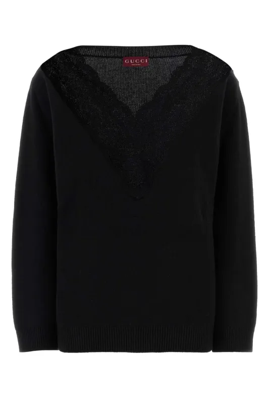 BLACK WOOL BLEND OVERSIZE SWEATER sold by Lord & Taylor