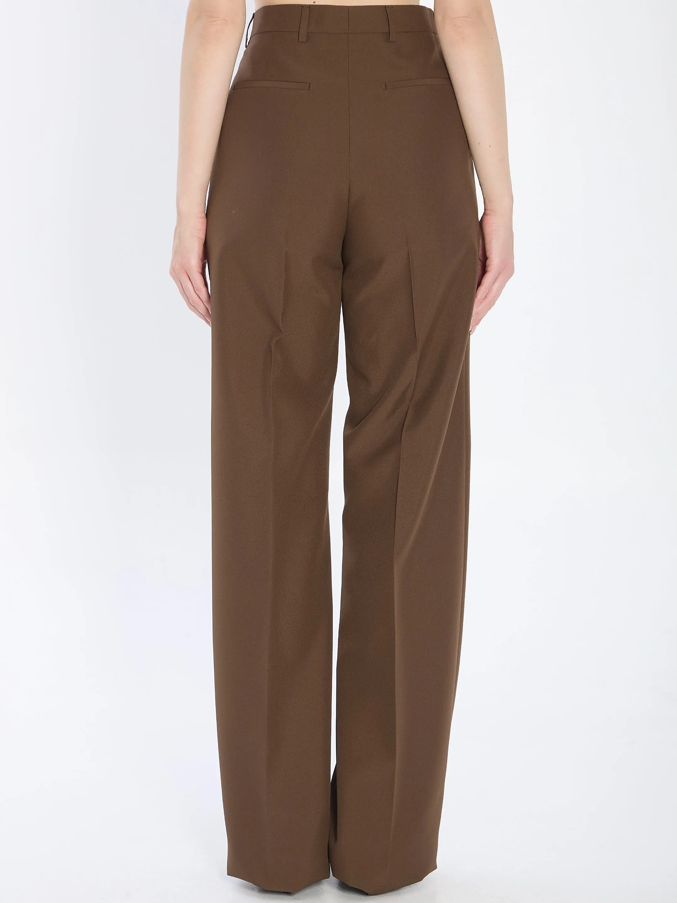 BROWN PANAMA PALAZZO PANT sold by Lord & Taylor product image thumbnail 4
