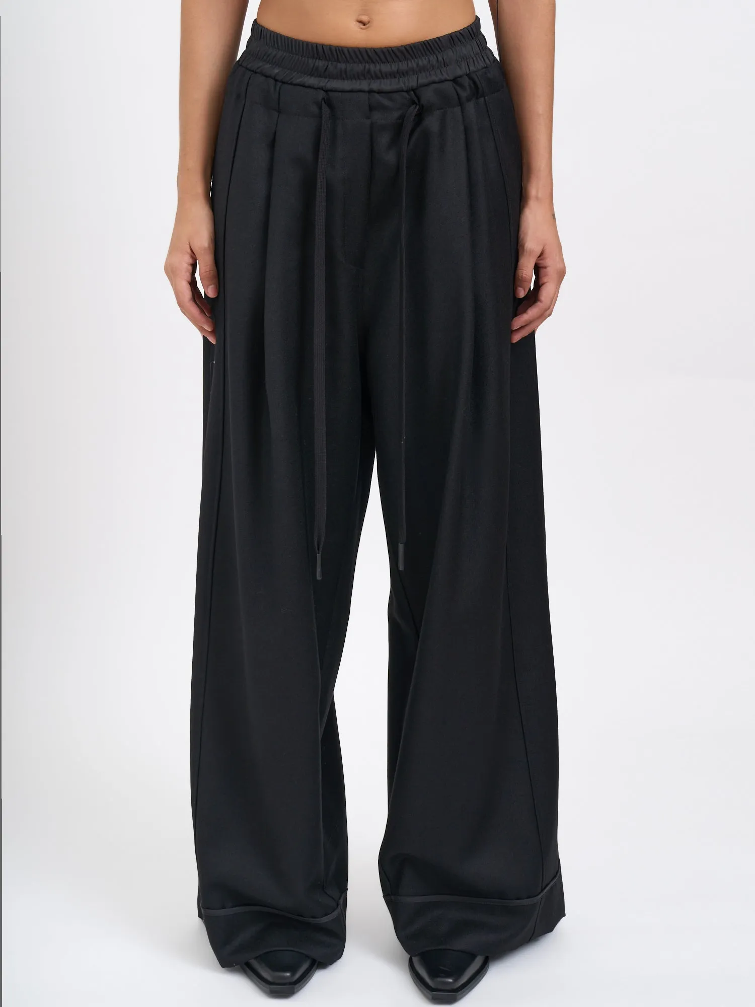 VIRGIN WOOL WIDE TROUSERS sold by Lord & Taylor