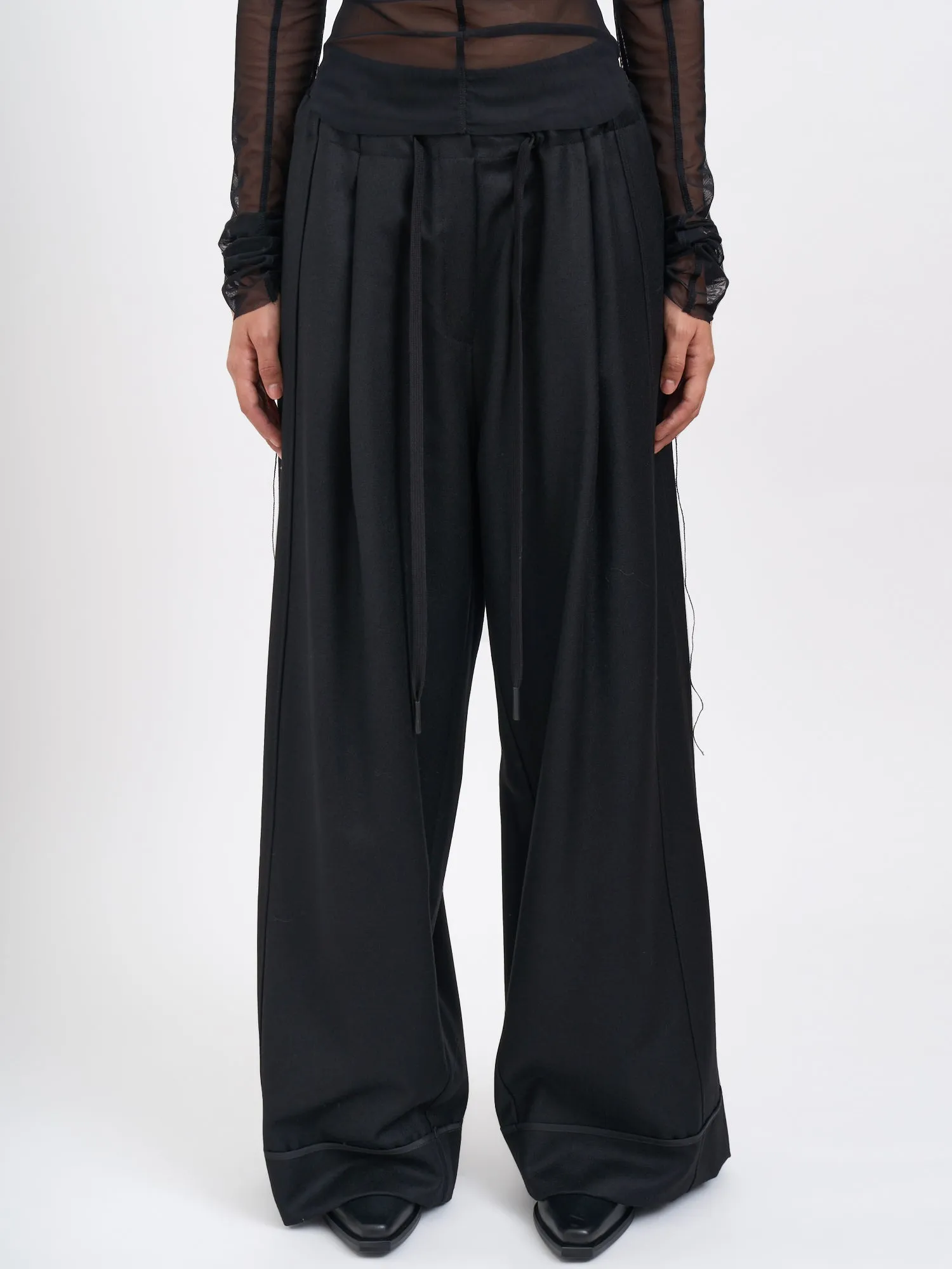 VIRGIN WOOL WIDE TROUSERS sold by Lord & Taylor product image thumbnail 2