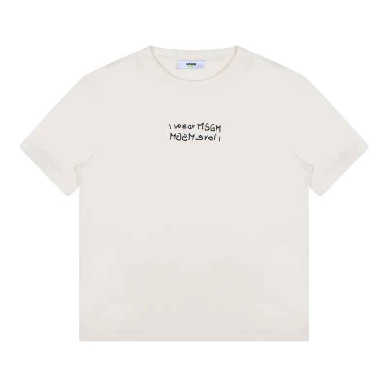 WHITE COTTON T-SHIRT made by Lord & Taylor