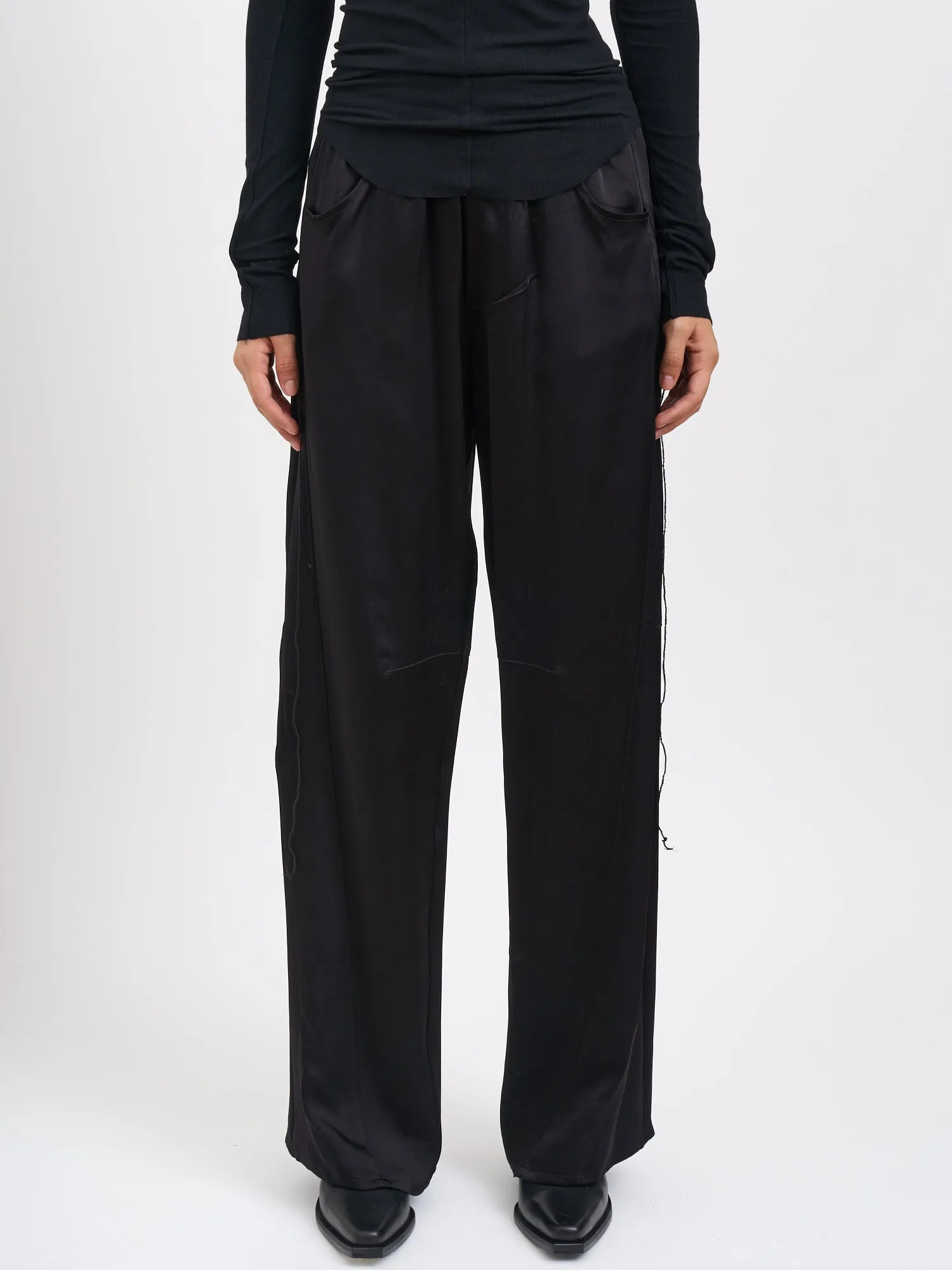 WIDE VISCOSE BLEND TROUSERS sold by Lord & Taylor product image thumbnail 2