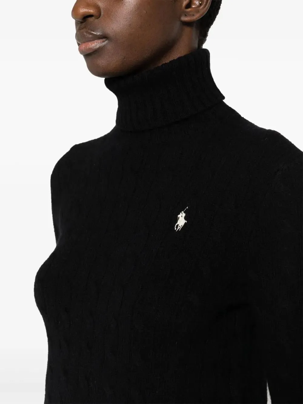 WOOL AND CASHMERE CABLE-KNIT TURTLENECK SWEATER sold by Lord & Taylor product image thumbnail 5