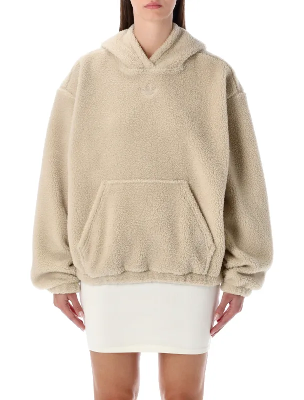 ADIDAS ORIGINALS BEIGE TEDDY HOODIE sold by Lord & Taylor