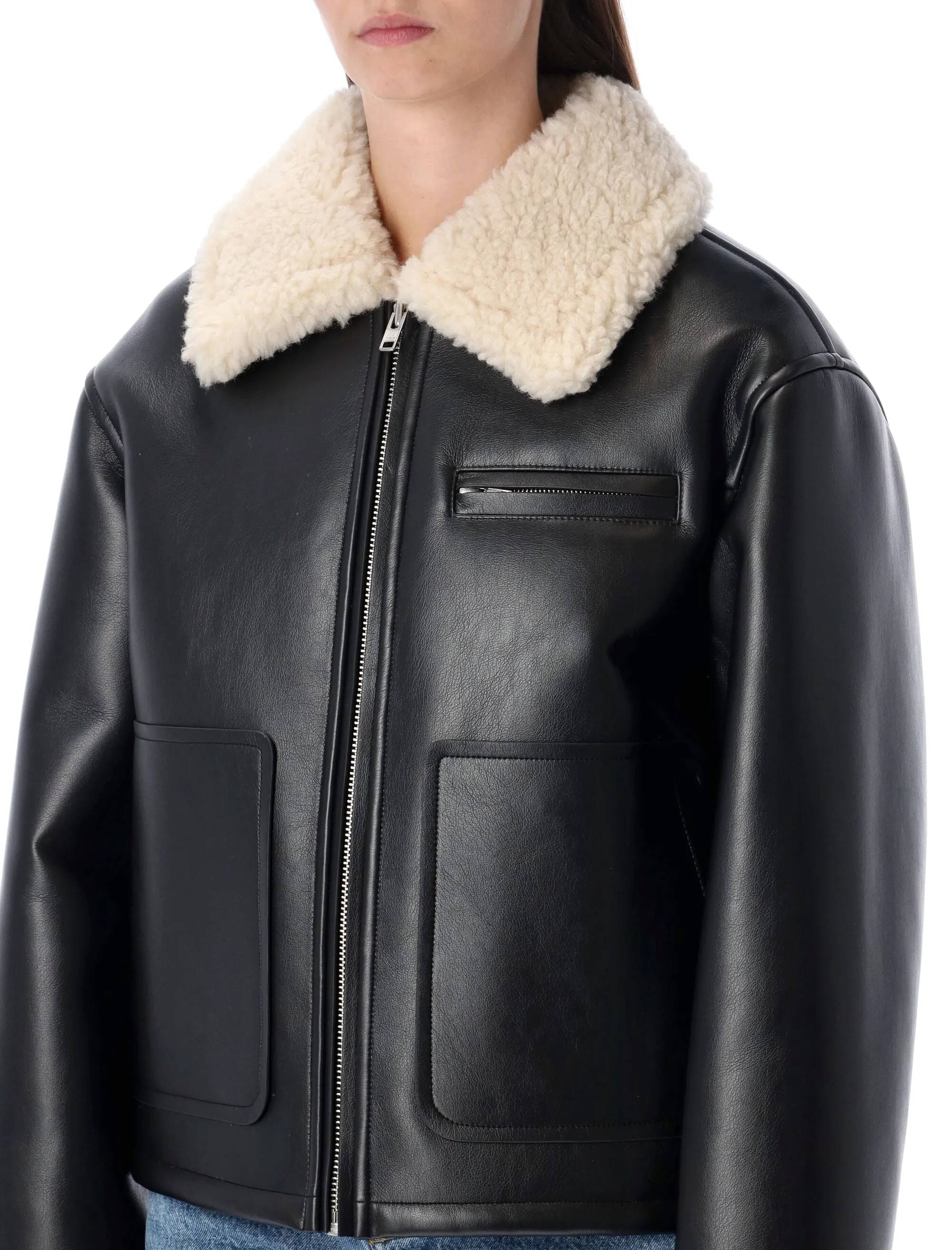STAND STUDIO KAZ FAUX LEATHER SHEARLING JACKET sold by Lord & Taylor product image thumbnail 3