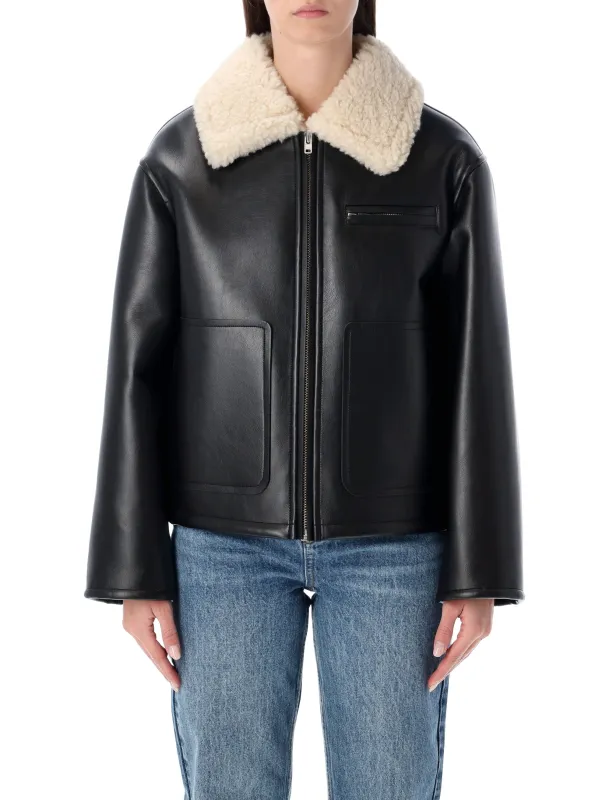 STAND STUDIO KAZ FAUX LEATHER SHEARLING JACKET sold by Lord & Taylor