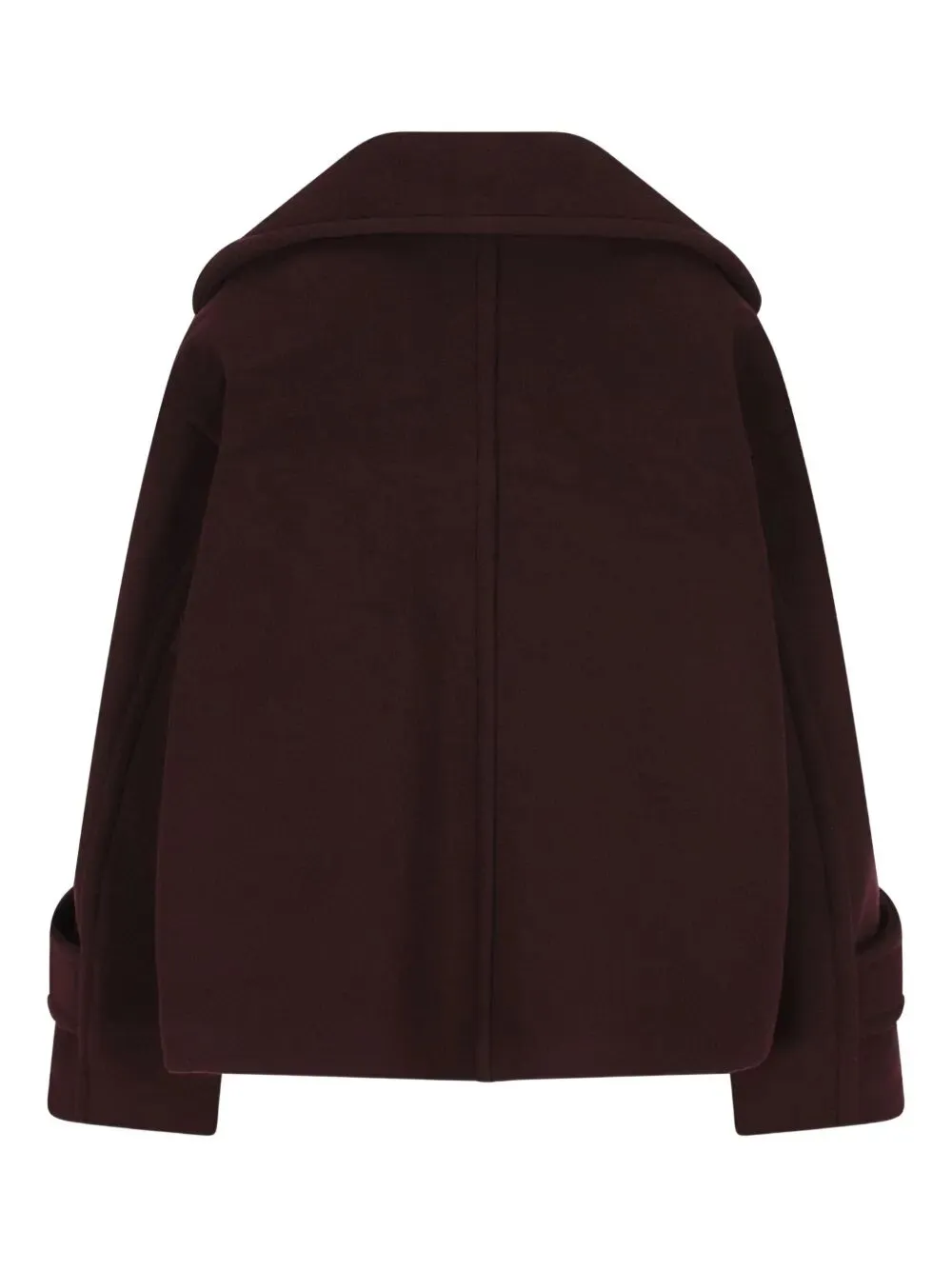 CHLOÉ SHORT DOUBLE-BREASTED WOOL COAT IN BORDEAUX sold by Lord & Taylor product image thumbnail 2