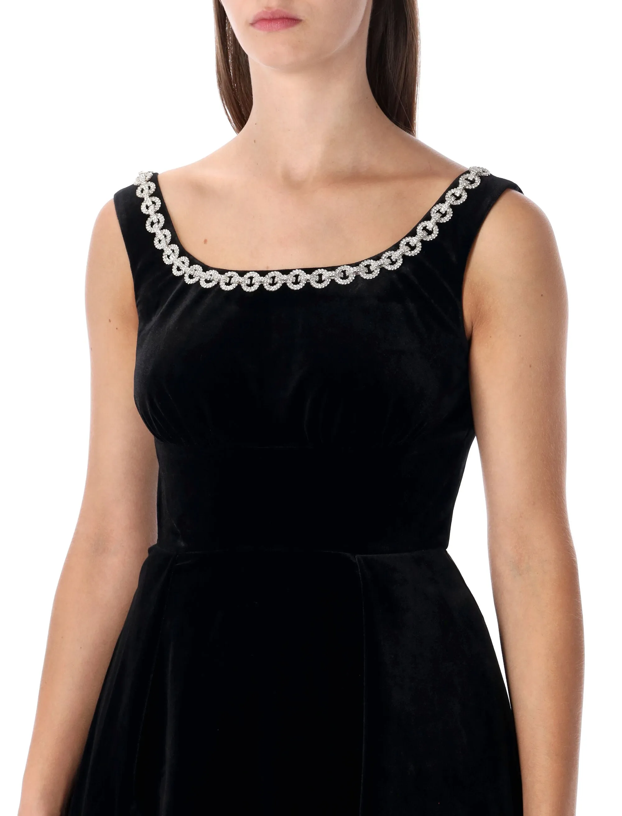 SELF-PORTRAIT BLACK VELVET MINI DRESS sold by Lord & Taylor product image thumbnail 3