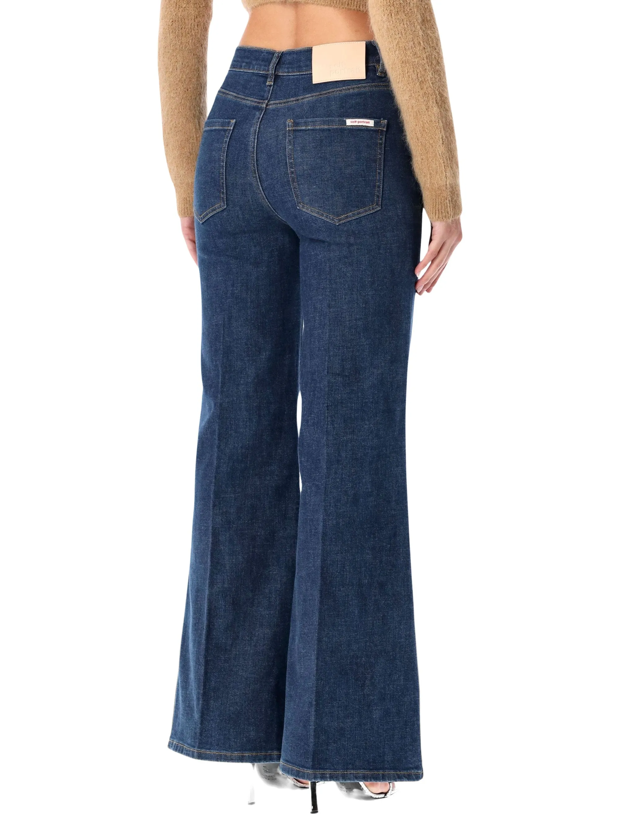 SELF-PORTRAIT HIGH-WAISTED BLUE FARED JEANS sold by Lord & Taylor product image thumbnail 2