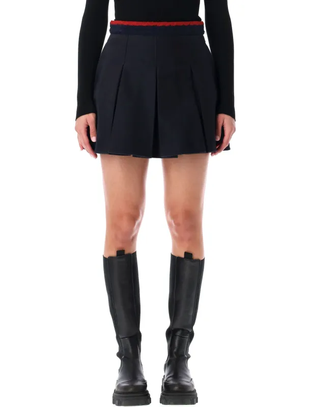 MONCLER COTTON GABARDINE PLEATED MINI SKIRT sold by Lord & Taylor