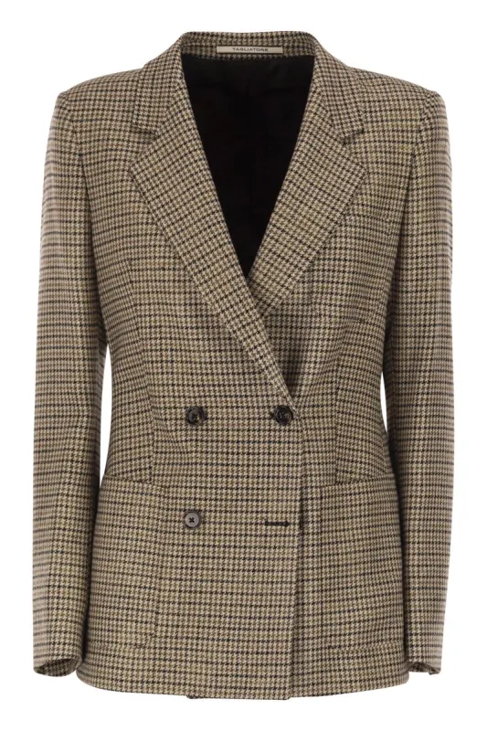 PIED DU POILE PATTERNED DOUBLE-BREASTED JACKET sold by Lord & Taylor