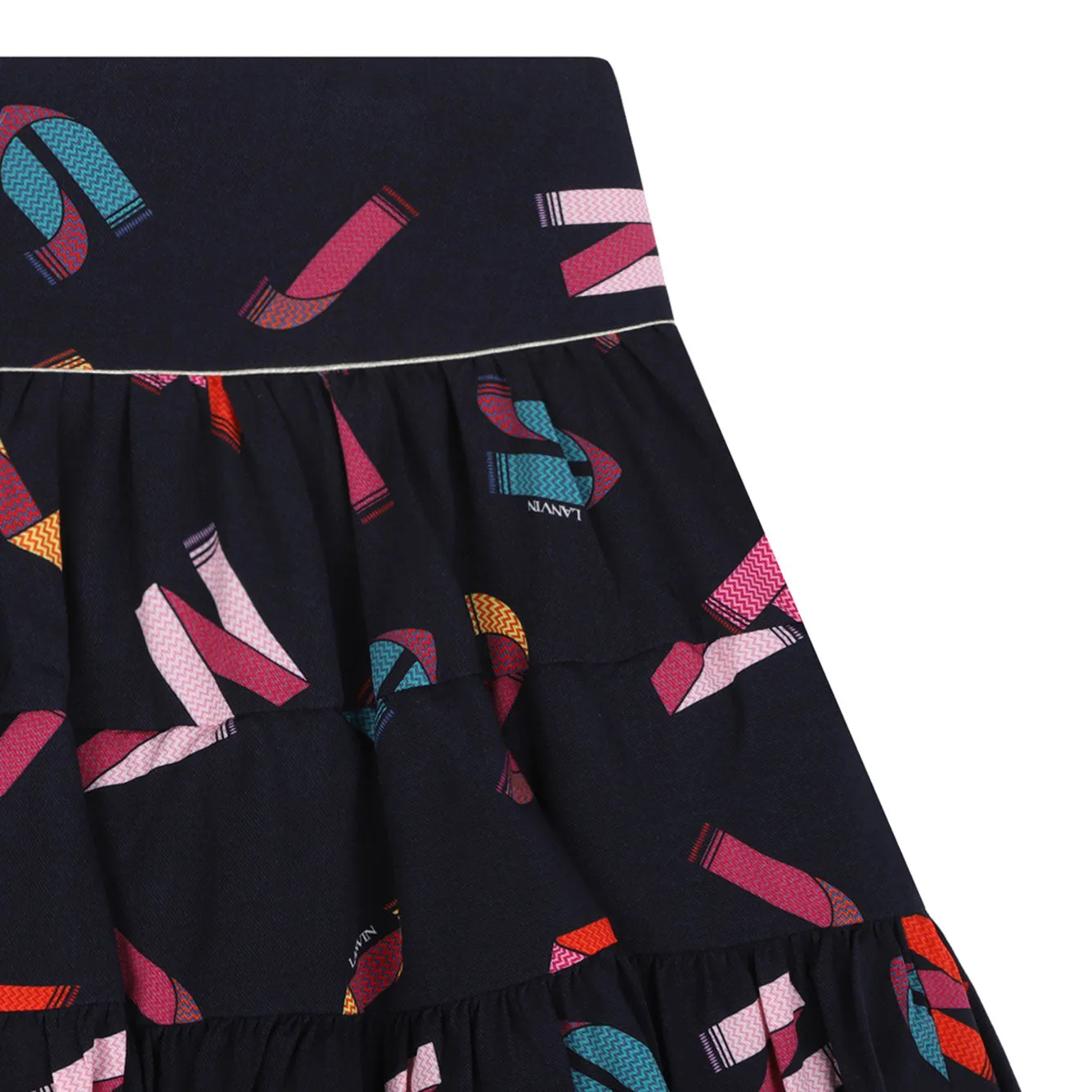 BLUE VISCOSE SKIRT sold by Lord & Taylor product image thumbnail 3