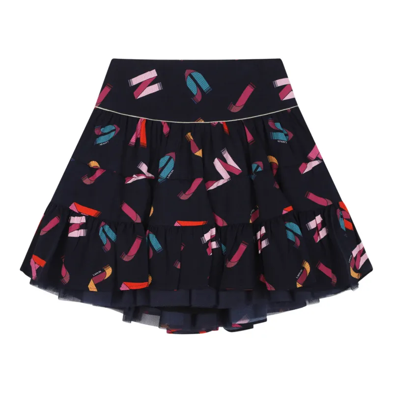 BLUE VISCOSE SKIRT made by Lanvin