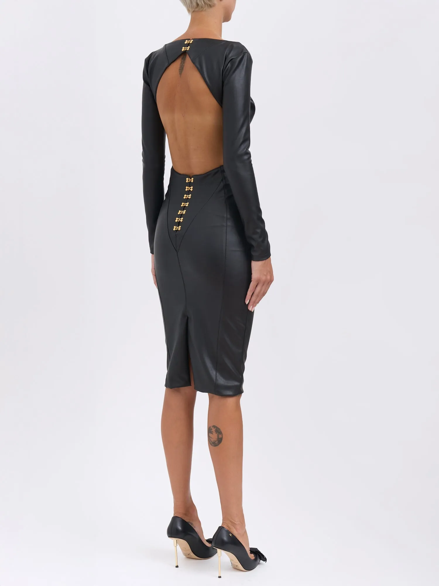 CUT-OUT DRESS WITH JEWEL HOOKS sold by Lord & Taylor product image thumbnail 5