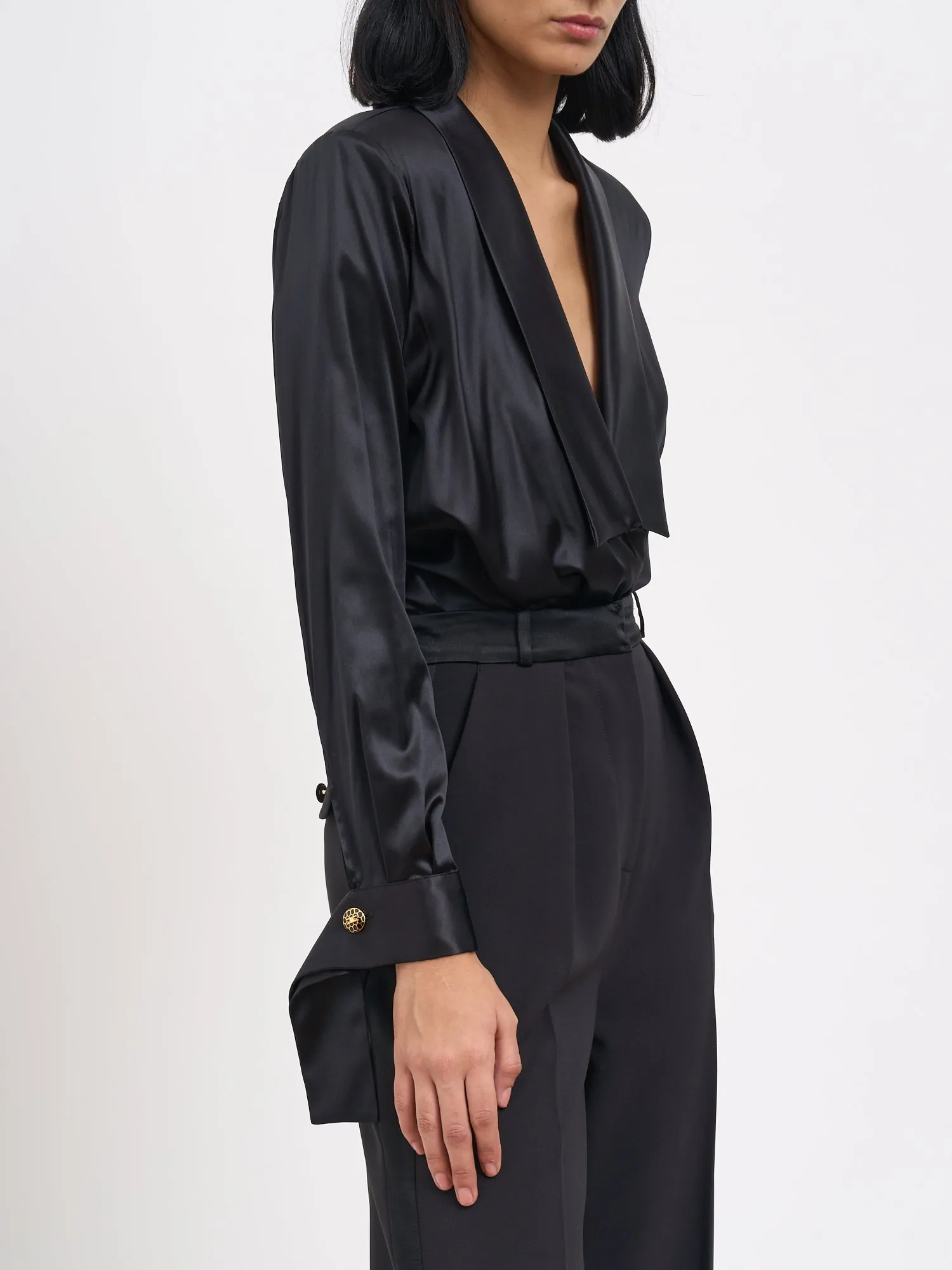 SILK SATIN BODYSUIT sold by Lord & Taylor product image thumbnail 5