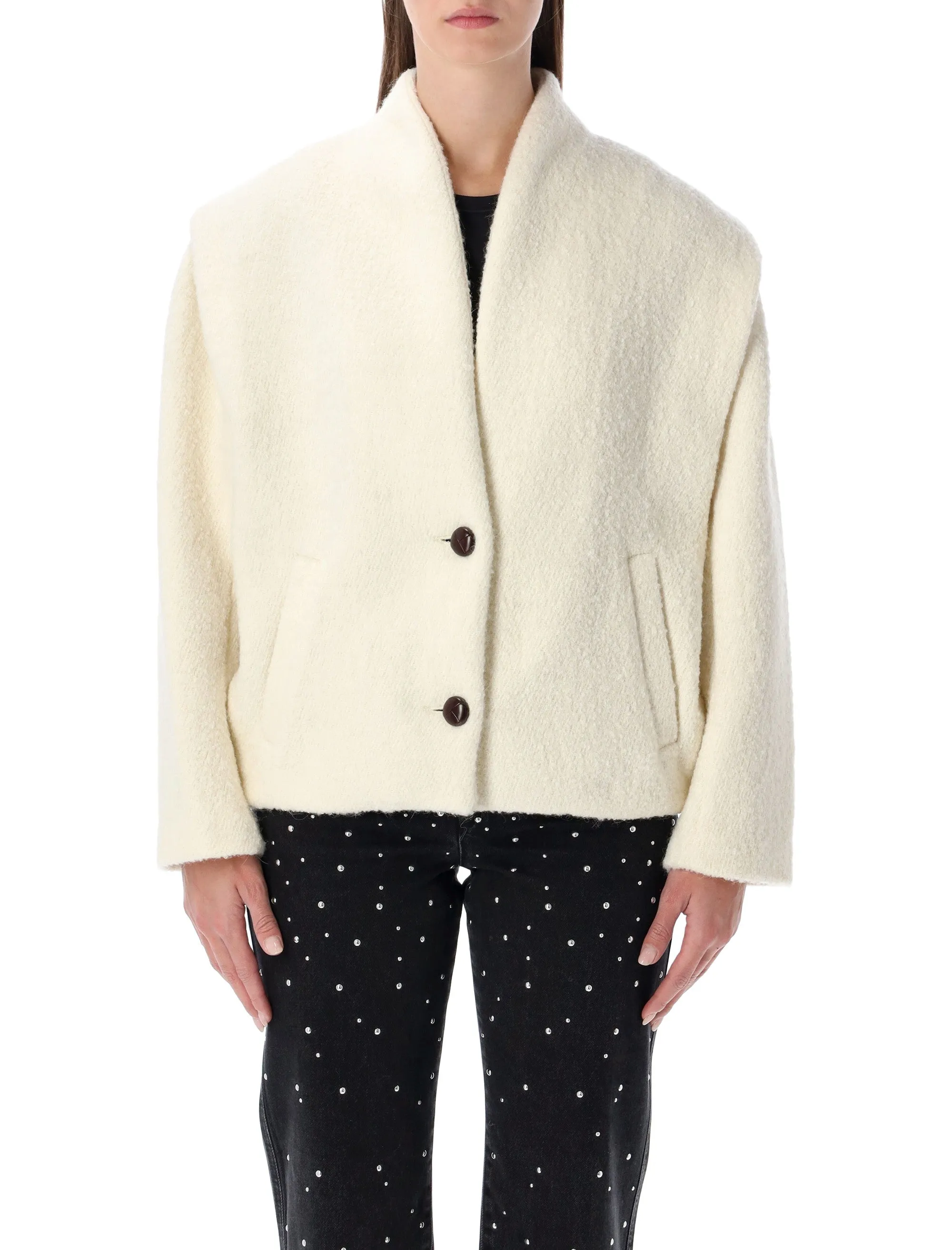 MARANT ÉTOILE DROGO SHORT WOOL BLEND JACKET sold by Lord & Taylor