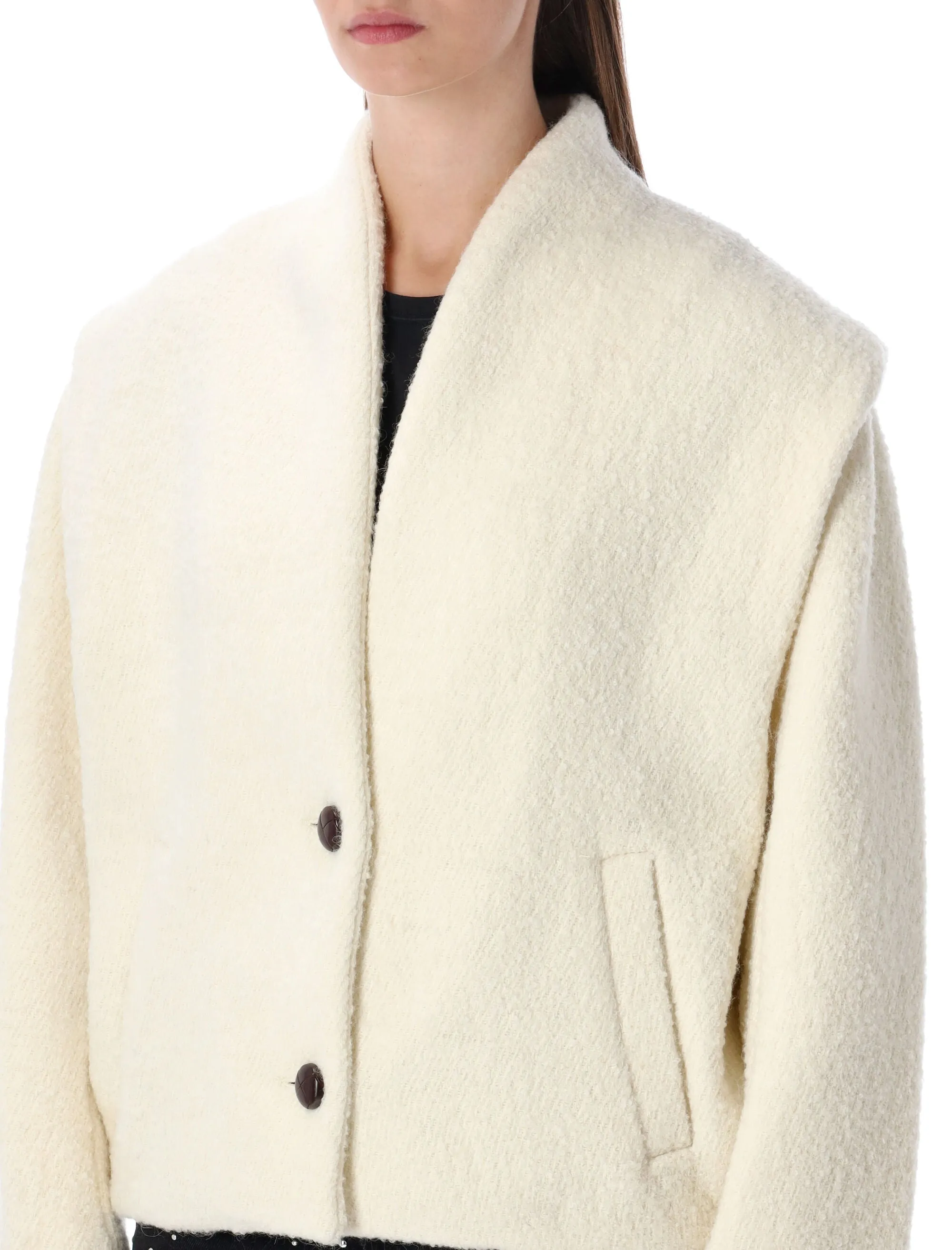 MARANT ÉTOILE DROGO SHORT WOOL BLEND JACKET sold by Lord & Taylor product image thumbnail 3