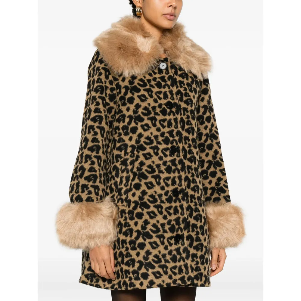 Leopard Print Coat with Faux-Fur Trim sold by Lord & Taylor product image thumbnail 2
