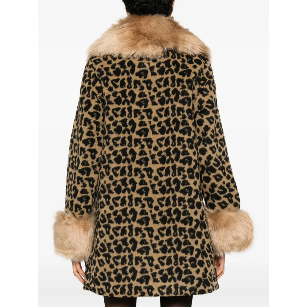 Leopard Print Coat with Faux-Fur Trim sold by Lord & Taylor product image thumbnail 3