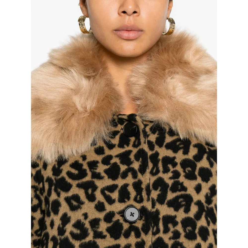 Leopard Print Coat with Faux-Fur Trim sold by Lord & Taylor product image thumbnail 4
