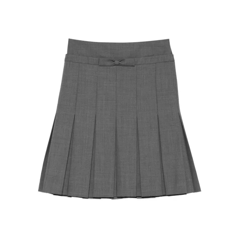 Pleated High-Waisted Skirt with Bow Detail sold by Lord & Taylor
