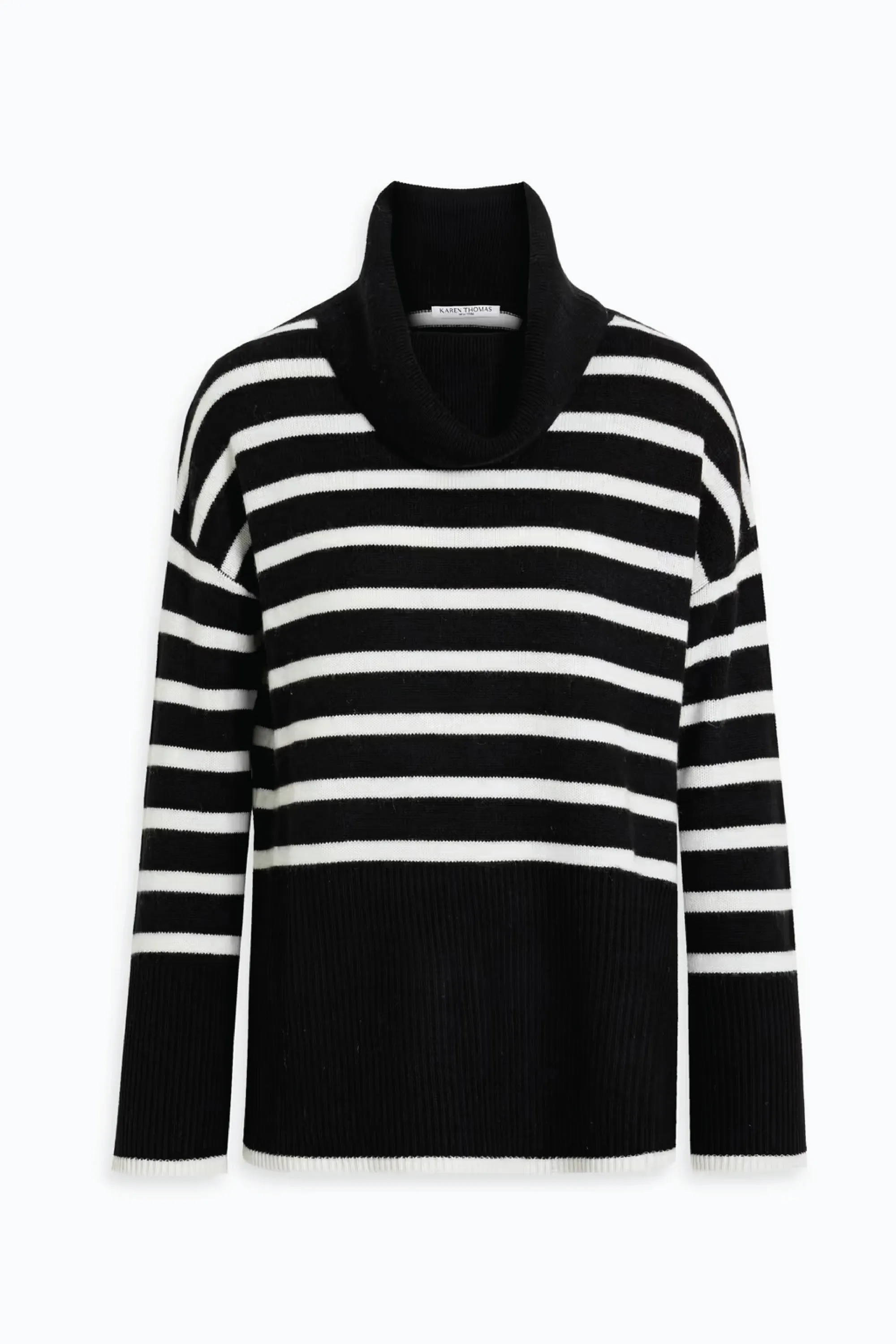 Oversize Stripe Turtleneck Sweater sold by Lord & Taylor