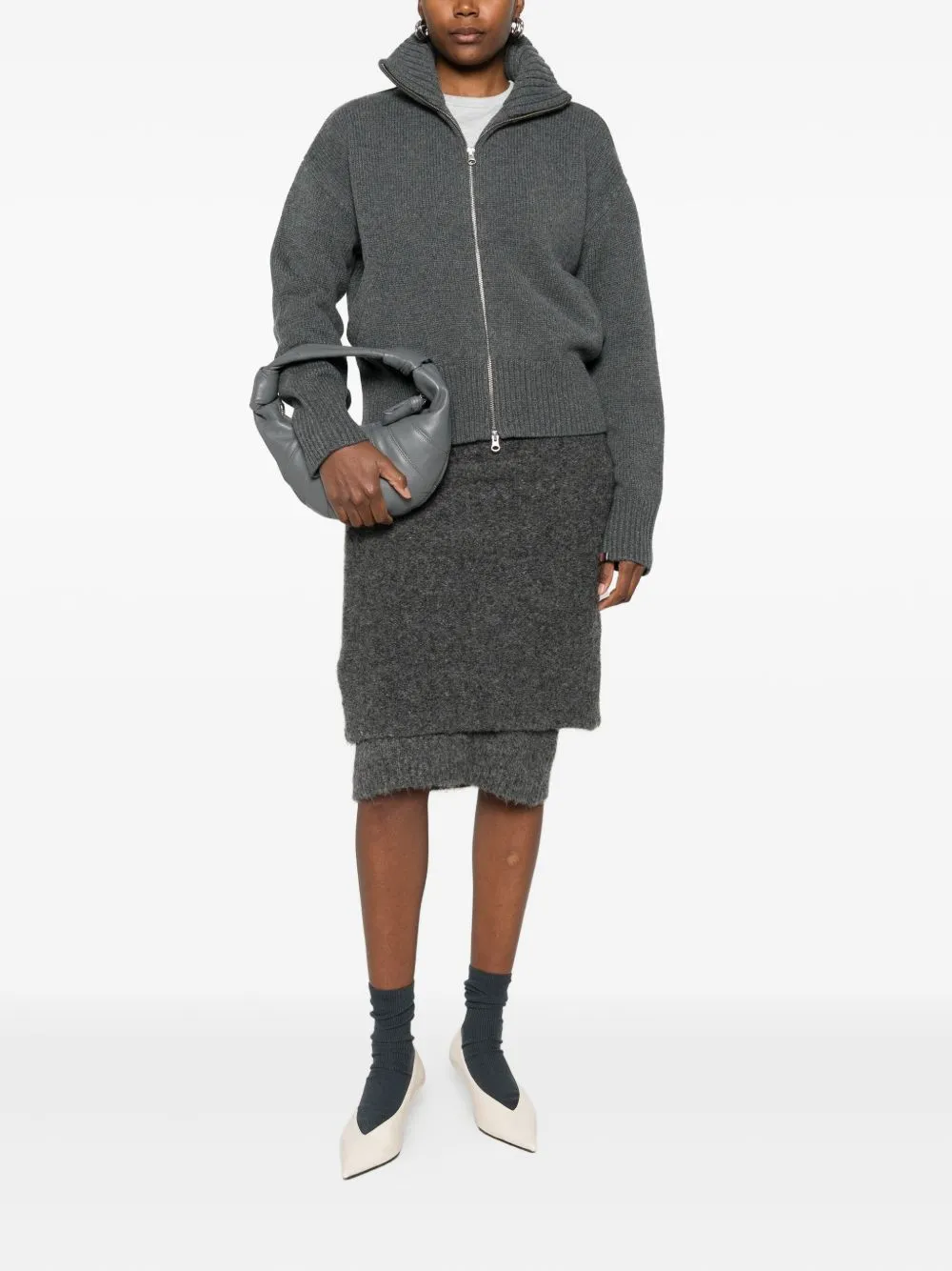 CASHMERE ZIPPED CARDIGAN sold by Lord & Taylor product image thumbnail 5