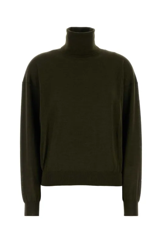 OLIVE GREEN CASHMERE BLEND SWEATER sold by Lord & Taylor