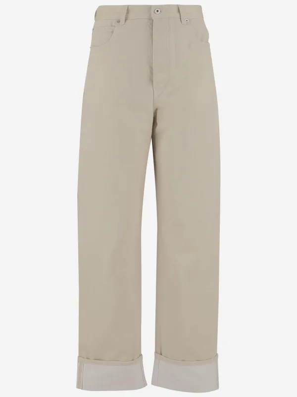 Cotton Pants with Turn-Ups sold by Lord & Taylor