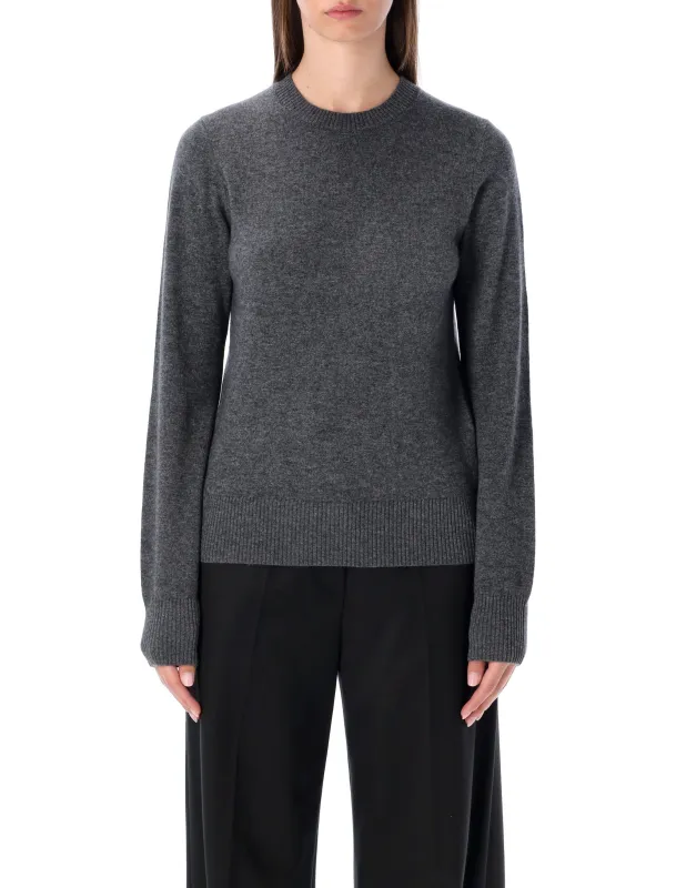 RHEA GREY MÉLANGE WOOL CASHMERE CREWNECK SWEATER sold by Lord & Taylor