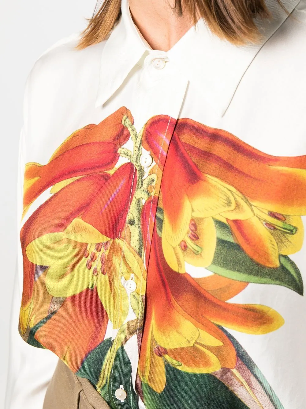 SILK FLORAL PRINT BLOUSE sold by Lord & Taylor product image thumbnail 5